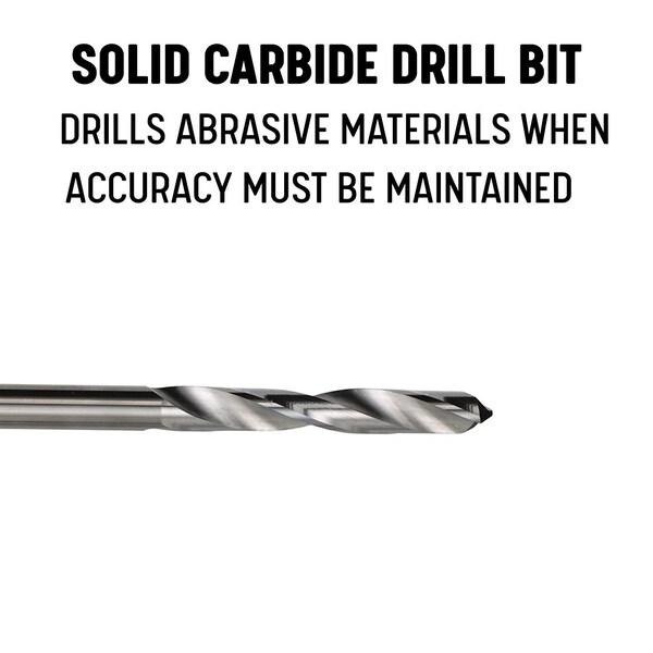 3 Piece Carbide Drill Bit Set (1/8 - 1/4)